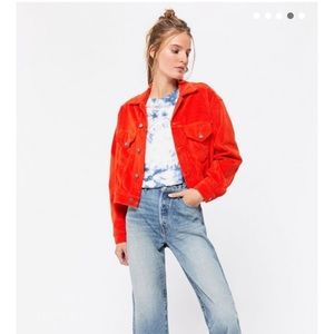 BDG Urban Outfitters Orange Denim Jacket